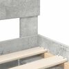 vidaXL Estrutura da Cama Cinza Concreto 90 x 190 cm Madeira processada
