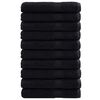 vidaXL Toalha de Convidado SOLUND 25 unid. Preto 80 x 200 cm 550 gsm