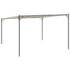 vidaXL Gazebo 4x4 m 180 g/m&sup2; tecido e a&ccedil;o bege