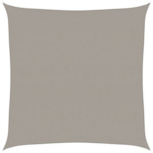 vidaXL Para-sol estilo vela quadrado 160 g/m&sup2; 7x7 m PEAD cinza-claro