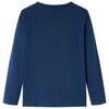T-shirt de manga comprida para criança azul-marinho 92