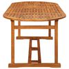 vidaXL 11 pcs conjunto de jantar para jardim 220x90x75cm ac&aacute;cia maci&ccedil;a