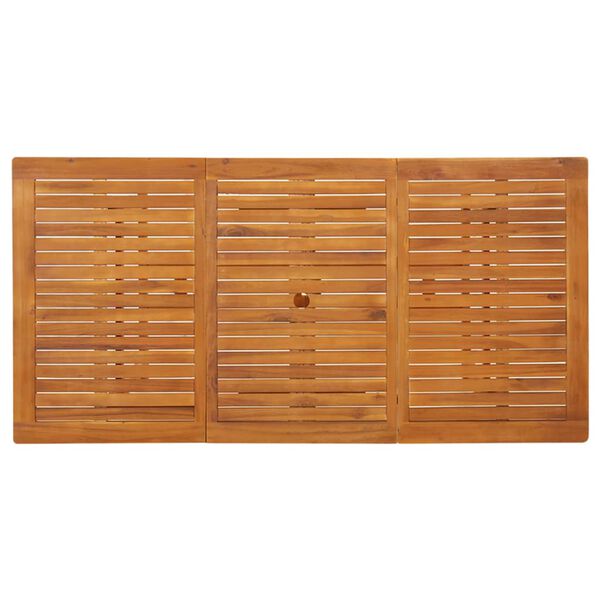vidaXL Mesa de jantar p/ jardim 180x90x75 cm madeira de ac&aacute;cia maci&ccedil;a