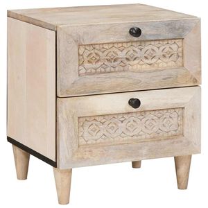 vidaXL Arm&aacute;rio de Cabeceira Branco 40 x 33 x 46 cm