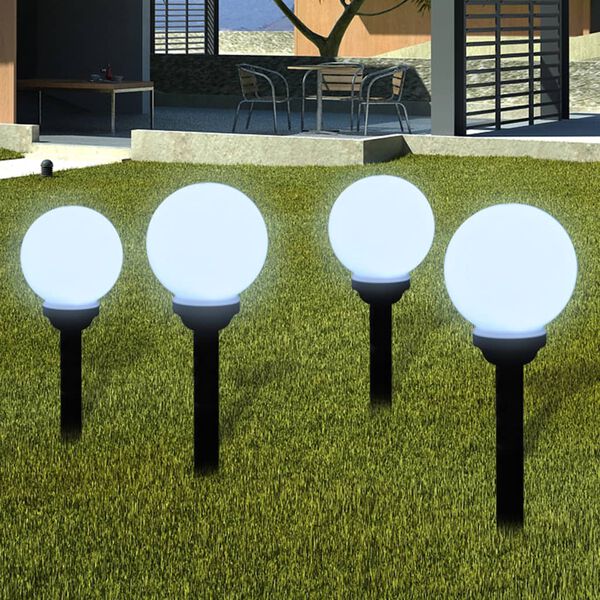 vidaXL Candeeiros de exterior 8 pcs LED 15 cm com estacas de enterrar