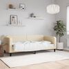 vidaXL Sof&aacute;-cama 80x200 cm tecido cor creme