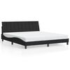 vidaXL Estrutura de cama sem colch&atilde;o Hanko 180x200 cm veludo preto