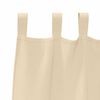 vidaXL Cortinas Blackout com Argolas 2 pcs Creme 225 x 140 cm