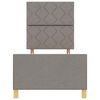 vidaXL Estrutura da Cama Cinzento-acastanhado 80 x 200 cm tecido
