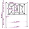 vidaXL Cabeceira de substitui&ccedil;&atilde;o 75 cm metal branco