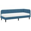 vidaXL Estrutura de Cama de Canto Azul 80 x 200 cm Veludo