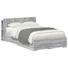 vidaXL Estrutura de Cama com Armazenamento Sonoma cinzento