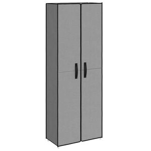 vidaXL Sapateira 60x30x166 cm tecido cinzento