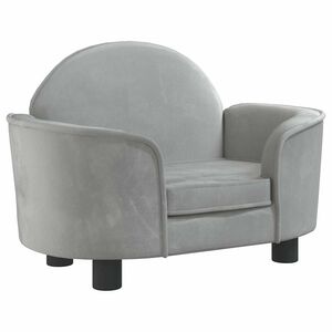 vidaXL Cama para c&atilde;es 66x40x45 cm veludo cinzento-claro