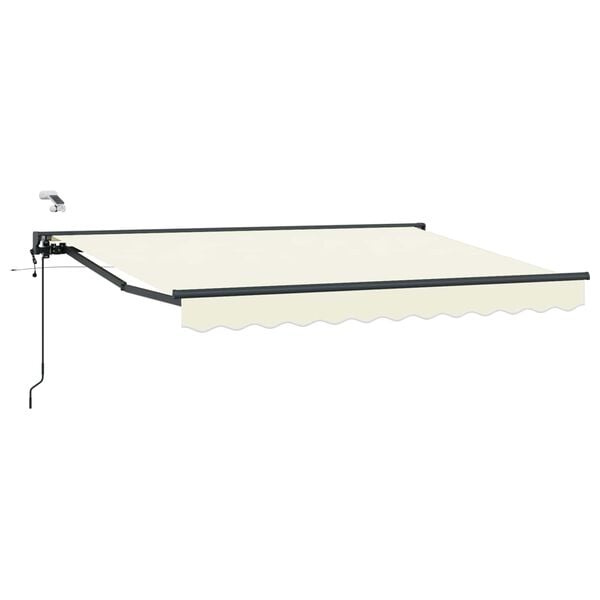 vidaXL Toldo Retr&aacute;til El&eacute;trico Creme 2,5 x 2 m