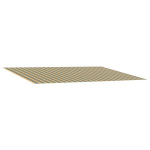 vidaXL Tecido de substitui&ccedil;&atilde;o para toldo Verde e Amarelo 300 x 250 cm