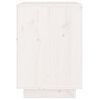 vidaXL Mesa de cabeceira 40x35x50 cm madeira de pinho maci&ccedil;a branco