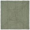 vidaXL Tapetes de &aacute;rea Retangular Verde-Azeitona 120 x 120 cm Juta