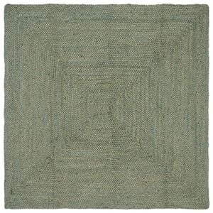vidaXL Tapetes de &aacute;rea Retangular Verde-Azeitona 120 x 120 cm Juta