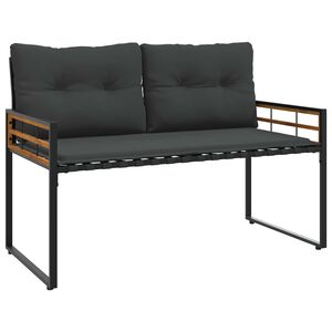 vidaXL Banco de Camada de Madeira 114 x 55 x 77 cm Cinzento-ba&ccedil;o