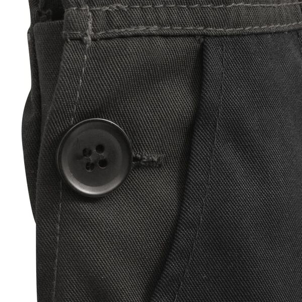 vidaXL Macac&atilde;o com peitilho para crian&ccedil;a tamanho 122/128 cinzento