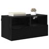 vidaXL Gabinetes de TV na Parede 2 pcs Carvalho Preto 60 x 30 x 30 cm