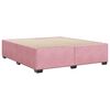 vidaXL Estrutura de cama 200x200 cm veludo rosa
