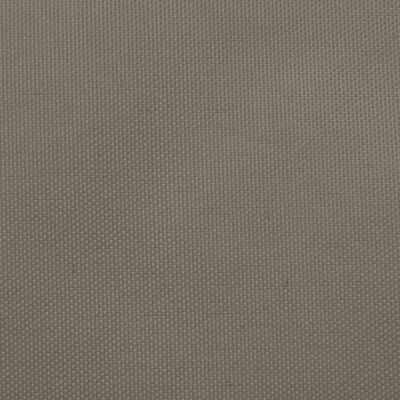 vidaXL Para-sol vela tecido oxford quadrado 2x2 m cinzento-acastanhado