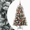vidaXL &Aacute;rvore de Natal artificial com ramos articulados e bolas 150 cm