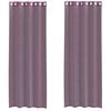 vidaXL Cortinas de voile com ilh&oacute;s 2 pcs roxo 140x260 cm