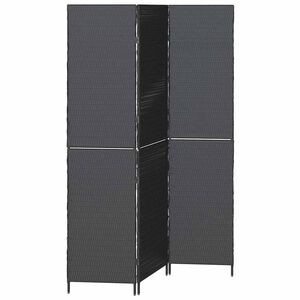 vidaXL Divisor de Ambiente Manual Preto 146 x 180 cm vime PE