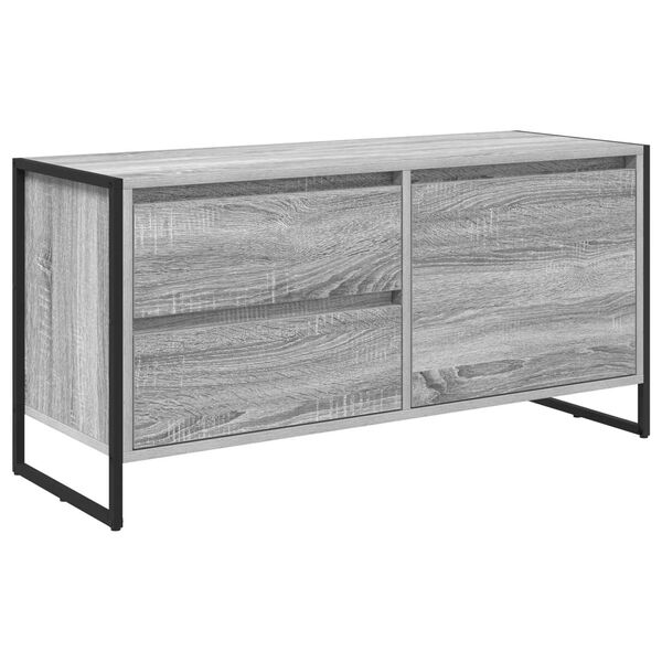 vidaXL Gabinete para TV com gaveta Cinza Sonoma 100 x 36 x 49.5 cm
