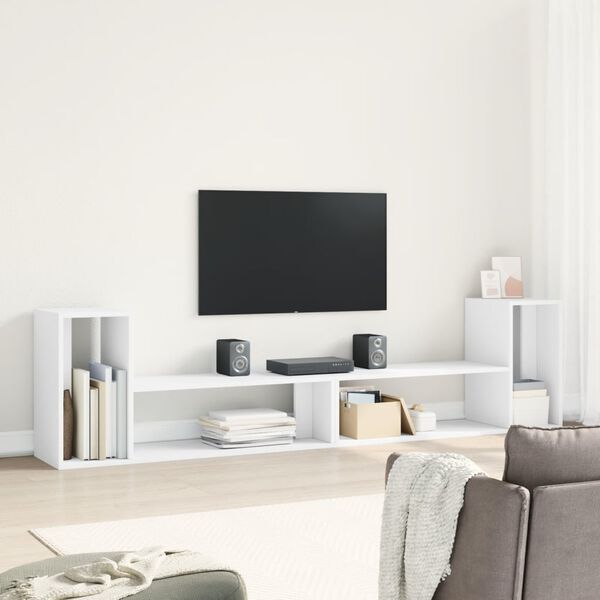 vidaXL M&oacute;veis de TV 2 pcs 100x30x50 cm derivados de madeira branco