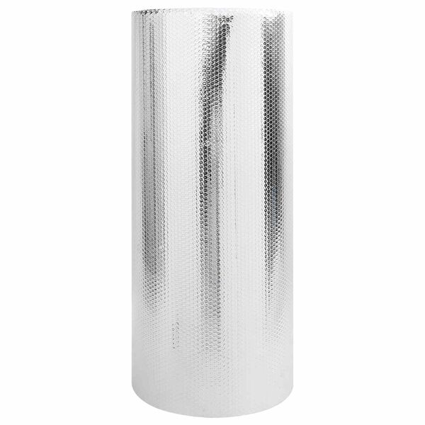 vidaXL Refletor de calor para radiador Prateado 30 x 0.6 m Polietileno