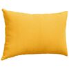 vidaXL Travesseiros de Sof&aacute; 2 pcs Amarelo Claro 60 x 40 cm