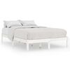 vidaXL Estrutura cama pequena casal 120x190 cm pinho maciço branco
