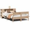 vidaXL Cama com estante sem colch&atilde;o 150x200 cm pinho maci&ccedil;o