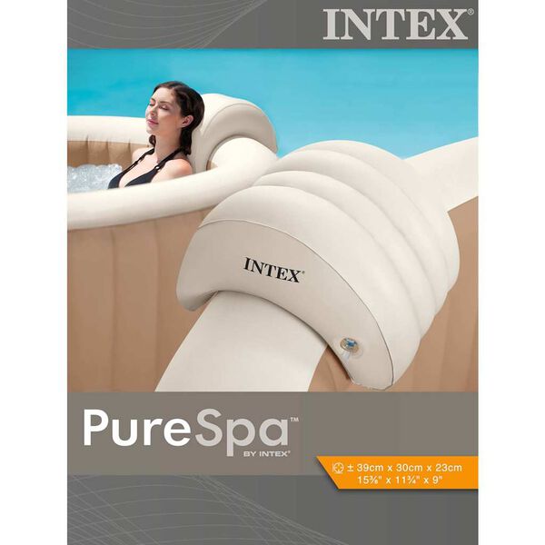 Intex Encosto de cabe&ccedil;a para spa insufl&aacute;vel 39x30x23 cm