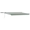 vidaXL Toldo Retr&aacute;til El&eacute;trico Verde, Branco, Antracite 4,5 &times; 3,5 m