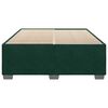 vidaXL Estrutura de cama sem colch&atilde;o 140x190 cm veludo verde-escuro