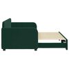 vidaXL Sof&aacute;-cama com gavet&atilde;o 80x200 cm veludo verde-escuro