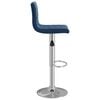 vidaXL Bancos de bar 2 pcs veludo azul