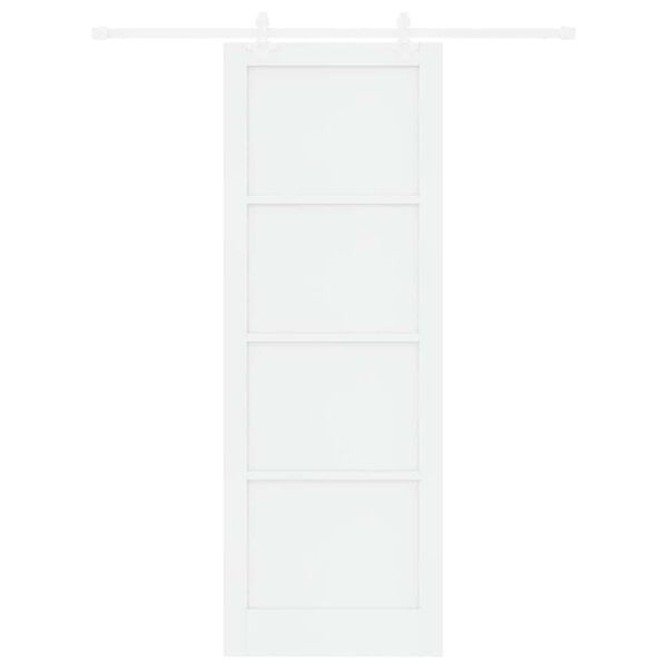 vidaXL Porta Deslizante Branco 83 x 232 cm Madeira de Pinheiro S&oacute;lida