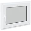 vidaXL Janela de por&atilde;o RISOR 80 x 60 cm PVC e Vidro Branco