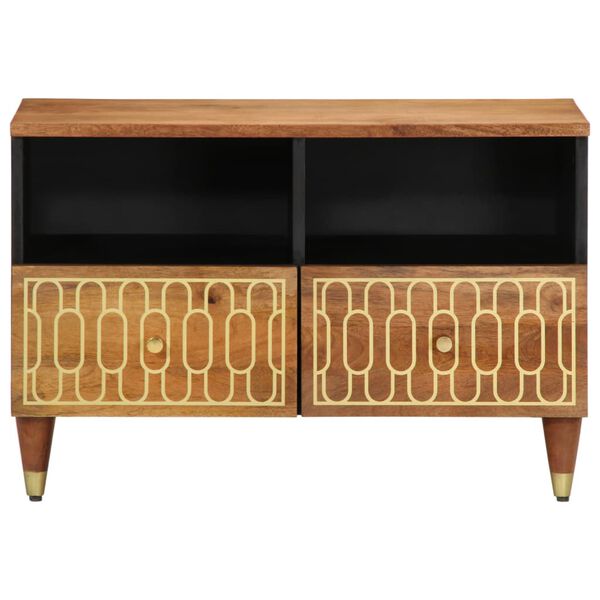 vidaXL Móvel de TV 70x33x46 cm madeira de mangueira maciça