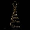 vidaXL &Aacute;rvore de Natal LED com Baubles 80 LEDs Branco Quente 120 cm