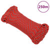 vidaXL Corda de barco 5 mm 250 m polipropileno vermelho