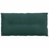 vidaXL Travesseiro para Costas Verde Escuro 100 x 50 cm