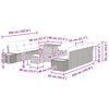 vidaXL Conjunto de Sof&aacute; de Jardim 11 pcs Preto Rattan Sint&eacute;tico