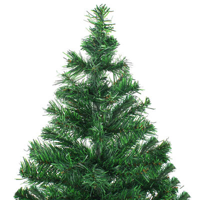 vidaXL Árvore de Natal artificial pré-iluminada com bolas 230 ramos